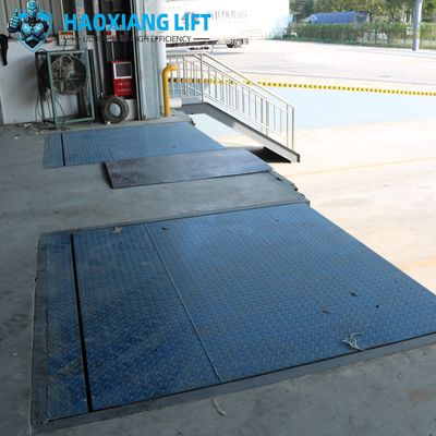 Forklift-Compatible Hydraulic Stationary Dock Leveler - Strength Steel Platform Automatic Hydraulic System for Truck Container