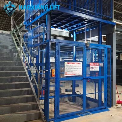 CE Certified Single-Rail Hydraulic Cargo Lift - 1.5T-5T for 2-5 Floors Warehouse Vertical Transport