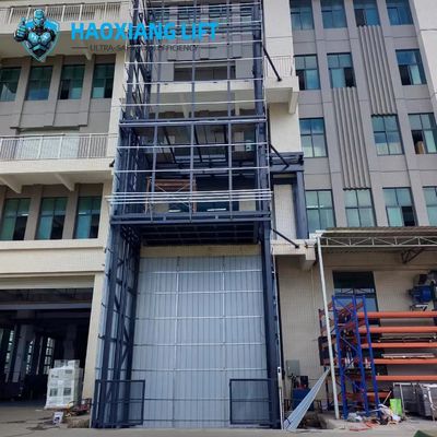CE & ISO Compliant Single-Rail Hydraulic Cargo Lift – 1.5T-5T Large Load Platform for 2-5 Floors Indoor Warehouse Outside Transport