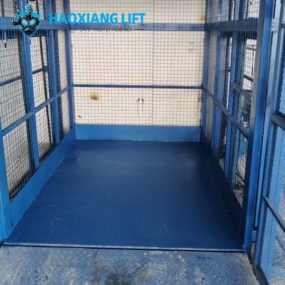 6m High 7-Ton Blue Hydraulic Freight Elevator – Customized for Industrial Indoor Operations