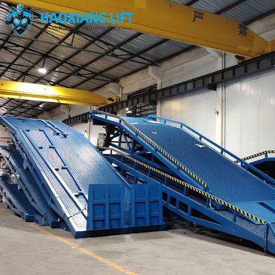 Container Unloading Dock Ramp - Smooth Mobility & Sturdy Steel Construction - Compatible with Hydraulic Handling Tools