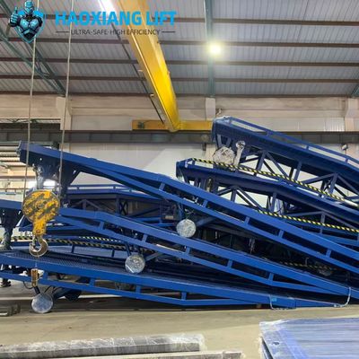 10t Capacity Blue Mobile Yard Ramp – CE/ISO Approved, Hydraulic  Container Unloading/Loading Equipment