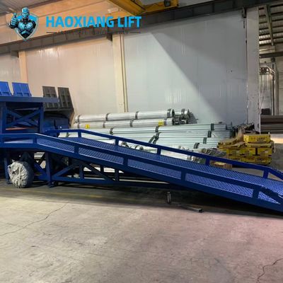 10t Capacity Blue Mobile Yard Ramp – CE/ISO Approved, Hydraulic  Container Unloading/Loading Equipment