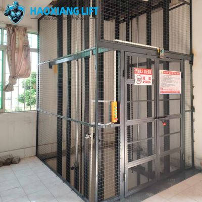 Heavy-Duty Durable Structure Customized Warehouse Freight Elevator 7m 2-Level 500-2000kg Load Capacity