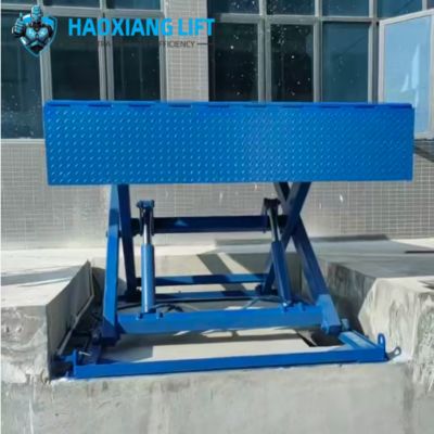 Fixed Scissor Lifting Platform - Large Custom Platform + Space-Saving - Higher Height for Warehouse Cargo Transport
