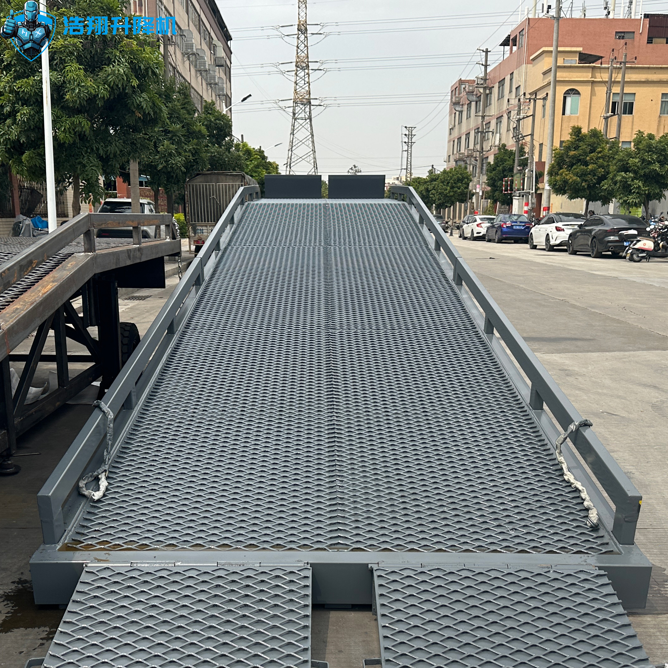 Rampa Hidráulica para Carga de Camiones de Trabajo Pesado Rampa de ...