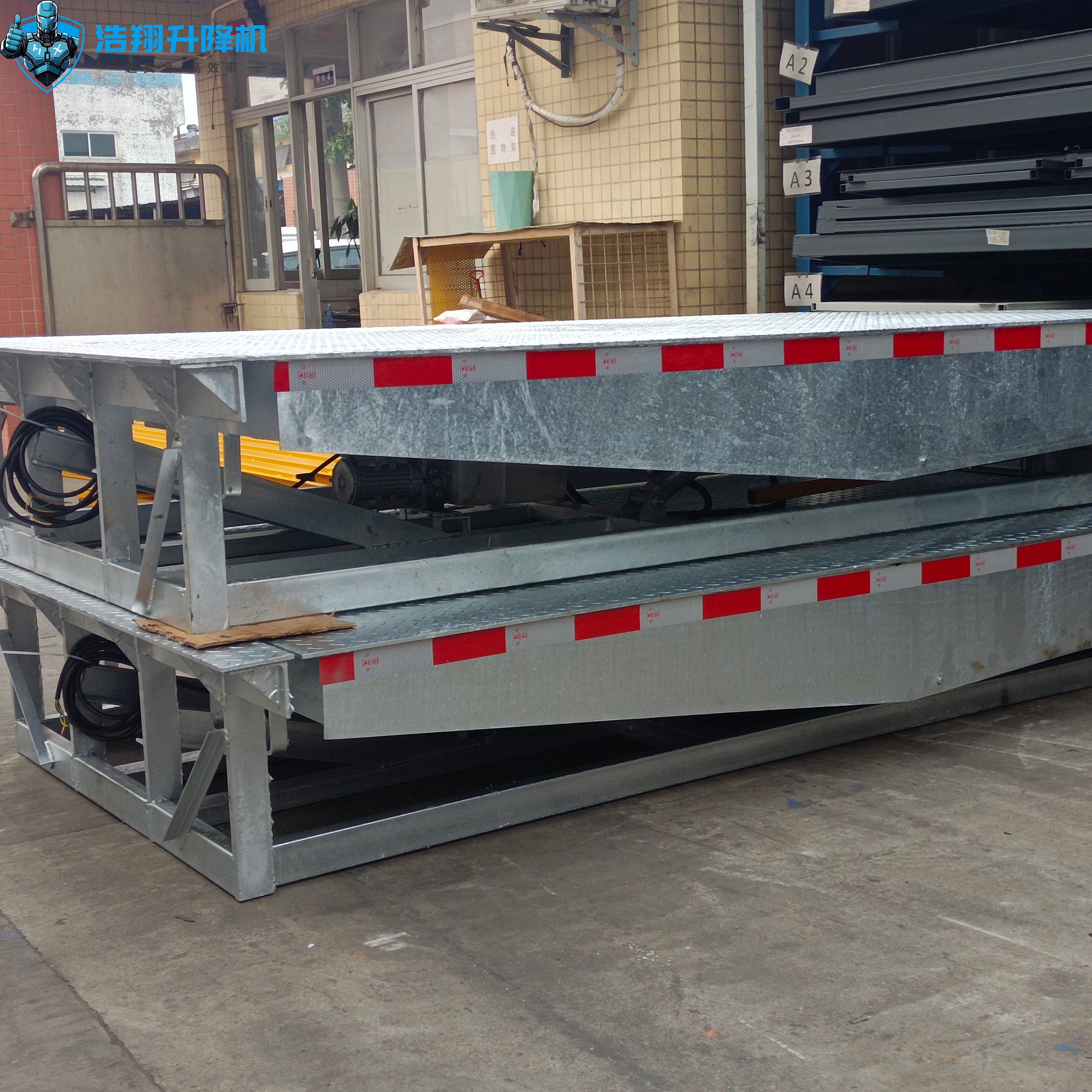 Hydraulic Electric Ramp Adjustable Loading Telescoping Lifter Dock Ramp ...