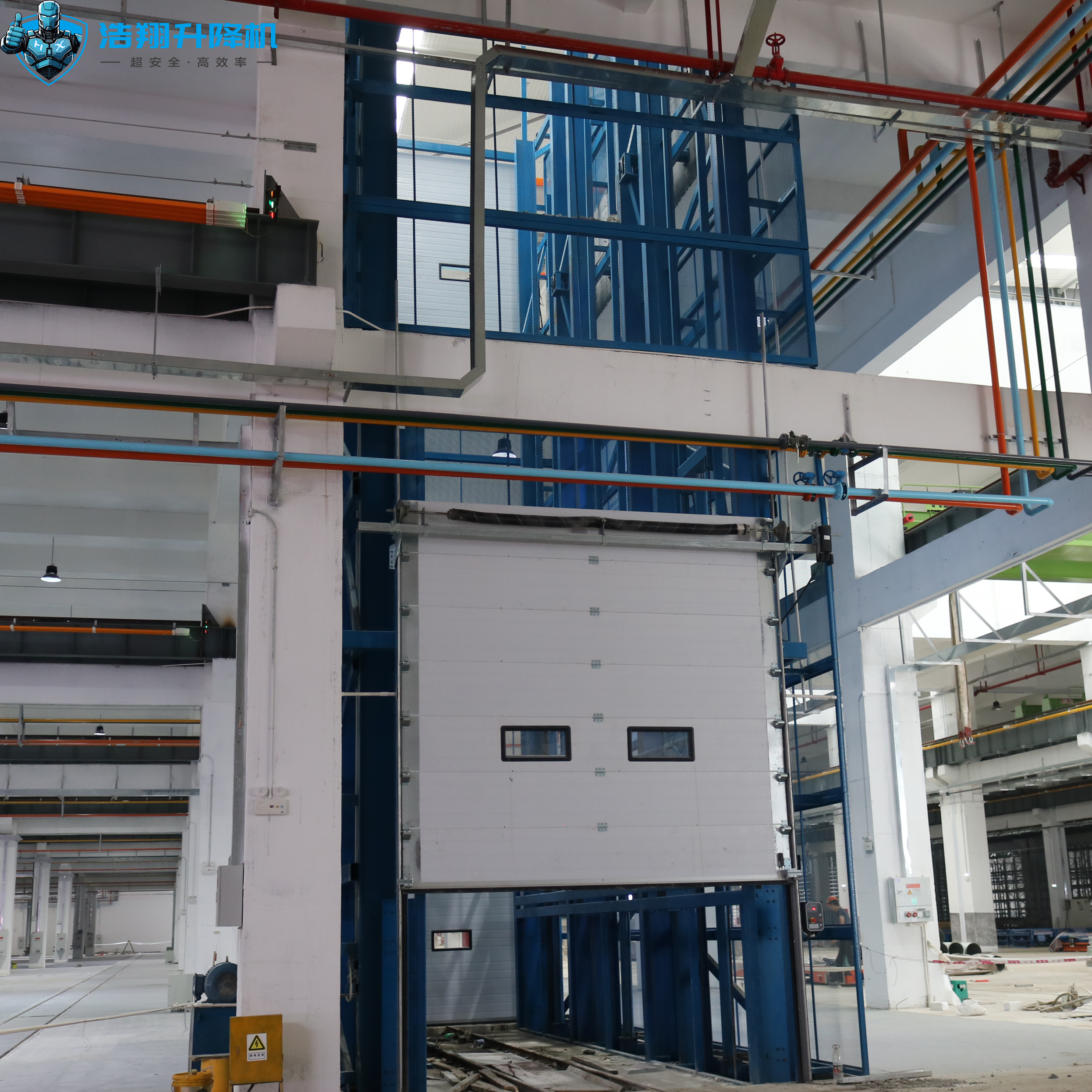 Hydraulic Guide Rail Cargo Lift 1000-15000kg Capacity