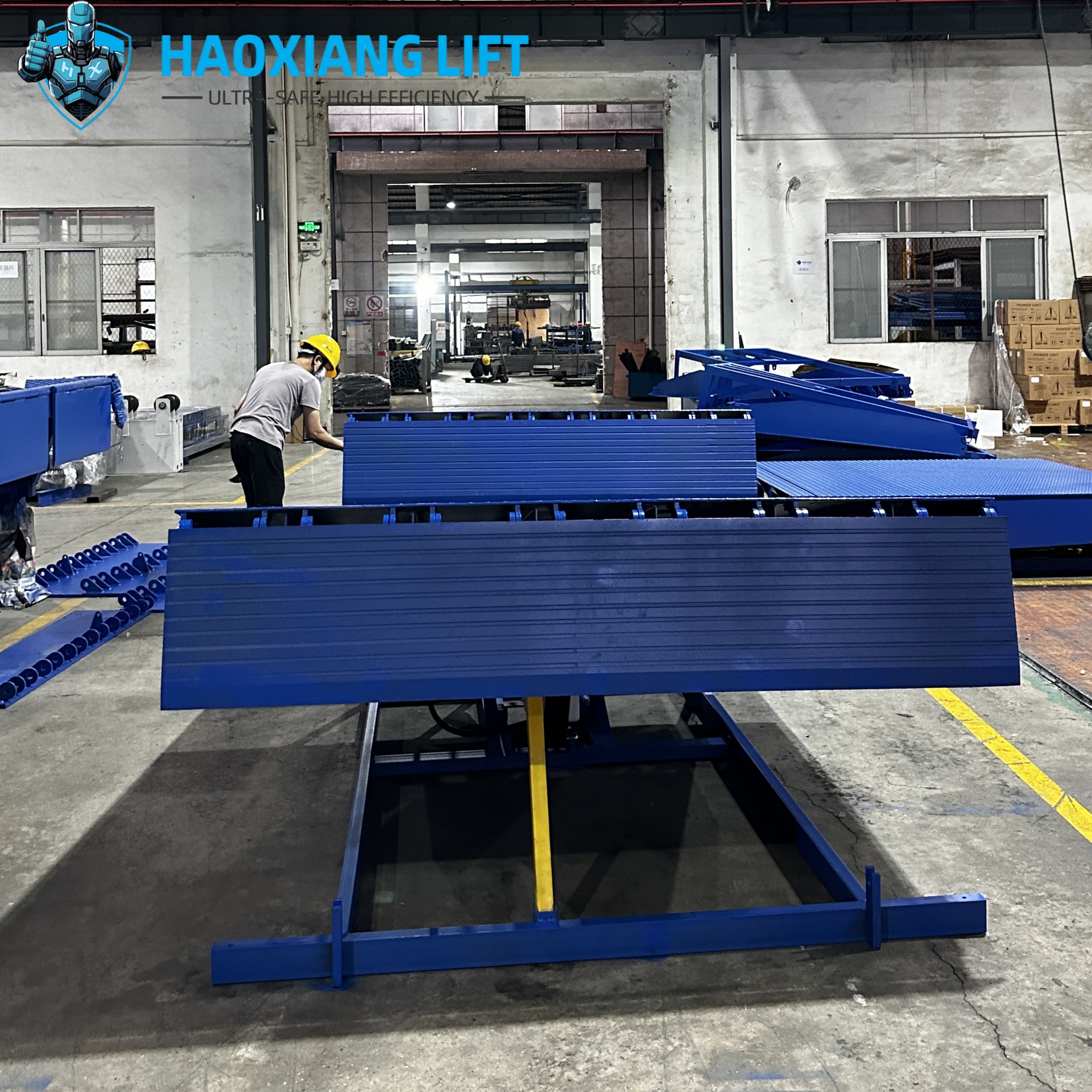 Leveling Plate For Rigging 15mm Steel Plate Hydraulic Dock Leveler for Forklift Trucks