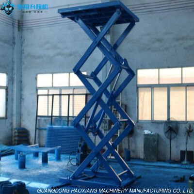 Harga yang bagus Platform Angkat Meja Gunting Hidrolik Pneumatik Tetap Parallelogram 220V on line