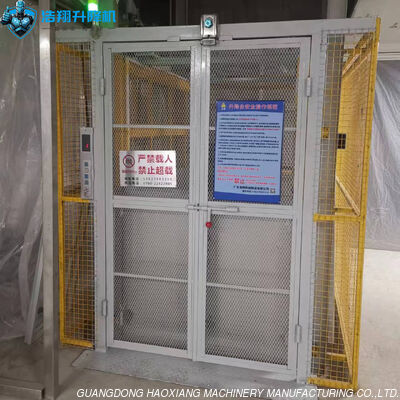 Un buen precio. 3m 6m 10m elevadores de mercancías eléctricos plataforma de elevación para personas carga material pequeño elevador de carga en línea