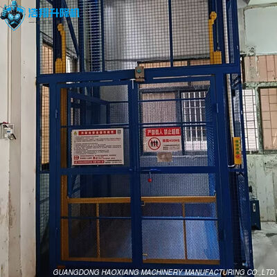 Un buen precio. Plataforma elevadora de carga con certificación CE de 3t 8m, elevador de carga tipo jaula para almacén en línea