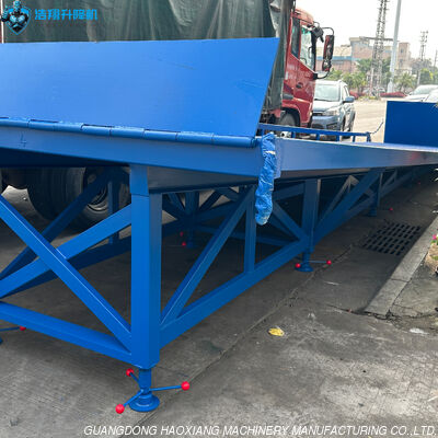 قیمت خوب 10t CE / ISO Blue Portable Container Loading Unloading Hydraulic Mobile Yard Ramp ساخته شده در چین آنلاین