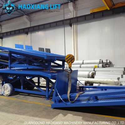Harga yang bagus 15T Heavy Duty Hydraulic Mobile Dock Ramp Segmented - Forklift-spesifik Anti-Slip Diamond Surface on line
