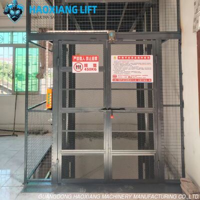 좋은 가격 중량 내구성 특화된 창고 화물 엘리베이터 7m 2 레벨 500-2000kg 부하 용량 온라인으로