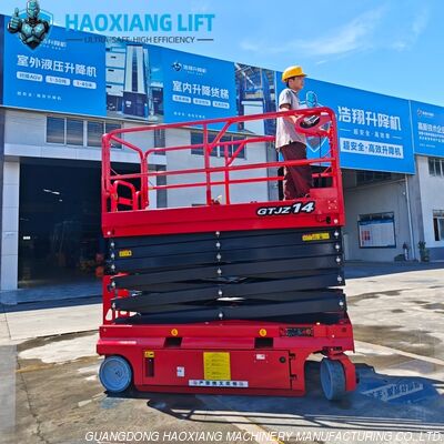 Qualità Sollevamento mobile per forbici pesanti - 14 m altezza di lavoro 600 kg sollevamento aereo per costruzioni industriali Fabbrica