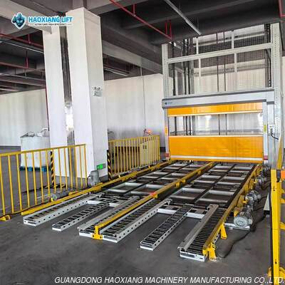 Un bon prix. Convoyeur vertical alternatif sur plateforme personnalisée avec hauteur de levage de 2 à 12 m et capacité de charge de 0,5 à 2 tonnes, élévateur de fret hydraulique en ligne